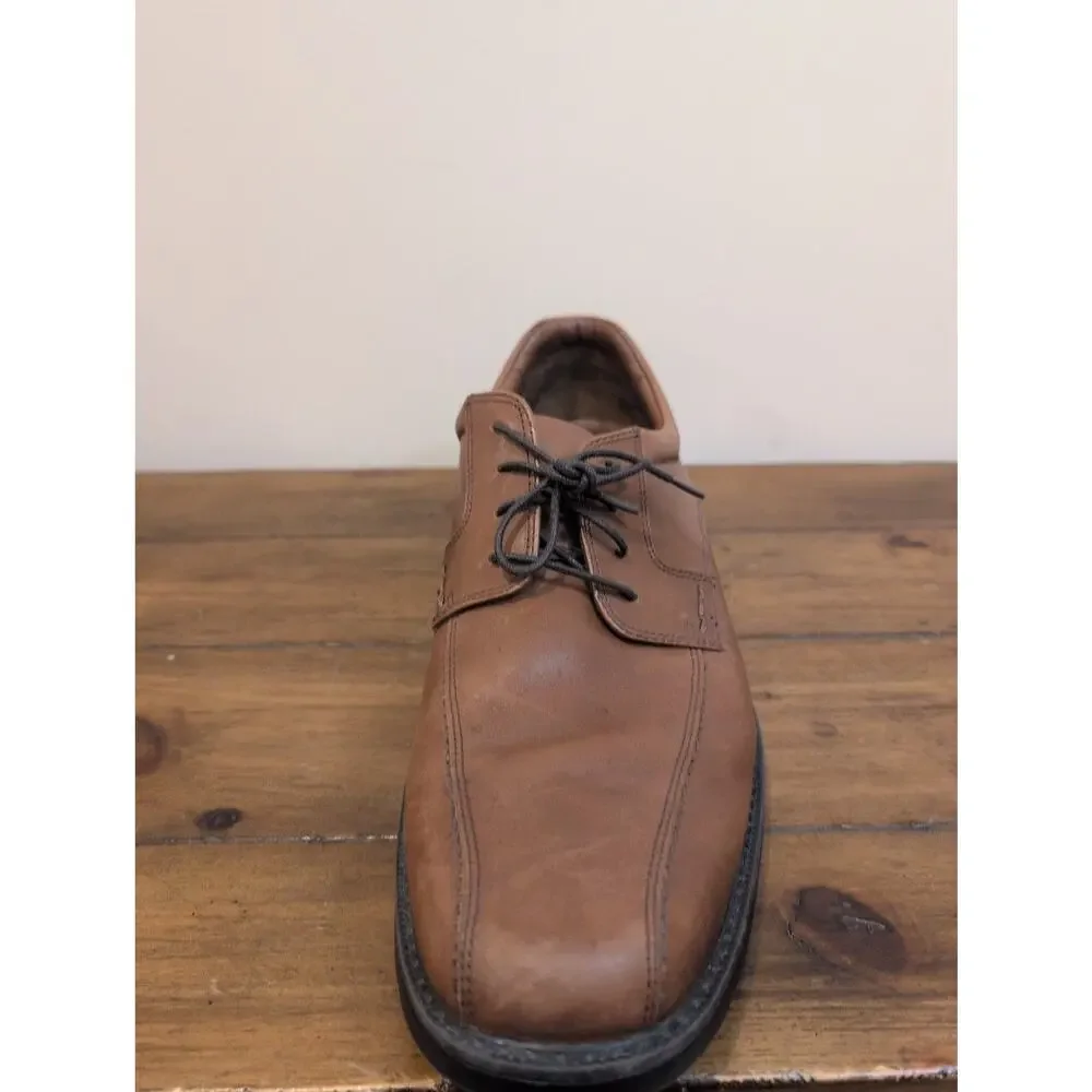 Johnston & Murphy Shoes Mens 12 M Stanton Run Off Oxford Dress 20-8990 Brown